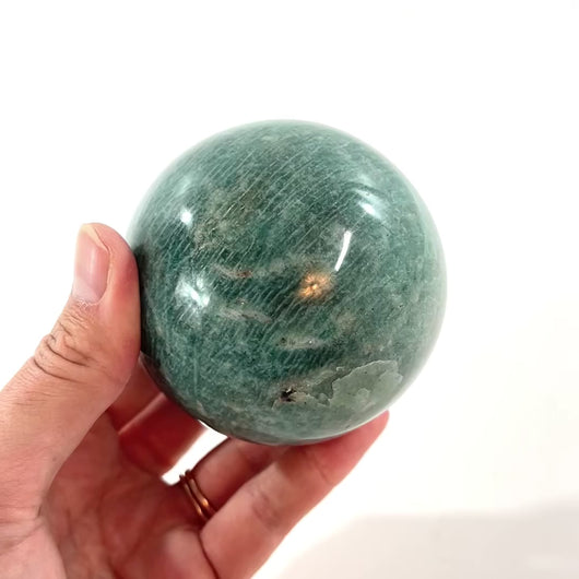 Amazonite polished crystal sphere | ASH&STONE Crystal Shop Auckland NZ