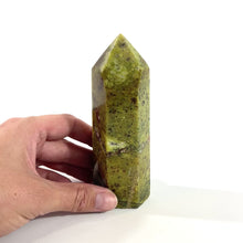 Load and play video in Gallery viewer, Green opal polished crystal generator | ASH&amp;STONE Crystals Shop Auckland NZ

