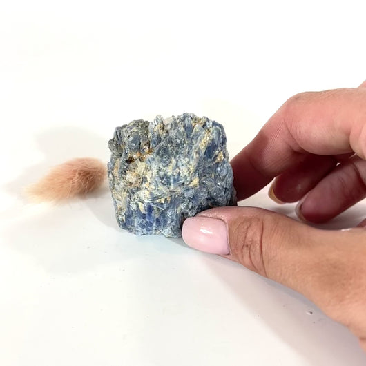 Kyanite crystal with cut base | ASH&STONE Crystals Shop Auckland NZ