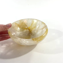 Load and play video in Gallery viewer, Golden healer in quartz crystal bowl | ASH&amp;STONE Crystal Shop Auckland NZ
