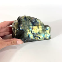Load and play video in Gallery viewer, Large labradorite crystal free form 1.02kg | ASH&amp;STONE Crystals Shop Auckland NZ
