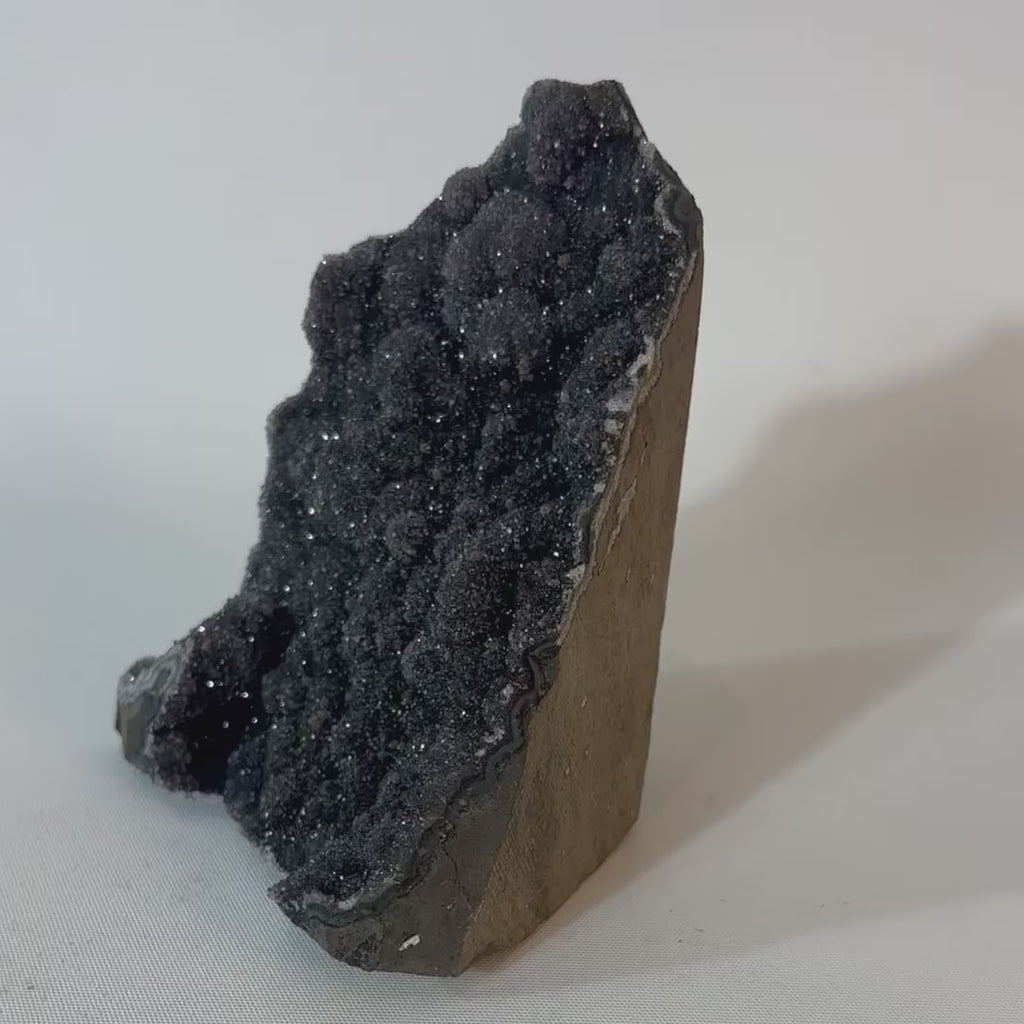 Black Amethyst Crystal Cluster | ASH & STONE. Free NZ express shipping. ASH&STONE crystal shop Auckland NZ. AfterPay available