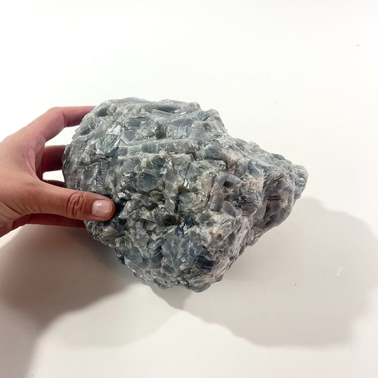 Large blue calcite crystal chunk 3.9kg | ASH&STONE Crystals Shop Auckland NZ