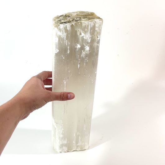 Large raw selenite crystal block 7kg | ASH&STONE Crystals Shop Auckland NZ