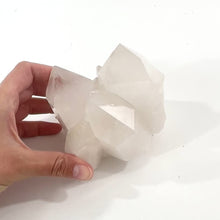 Load and play video in Gallery viewer, Clear quartz crystal cluster 1.31kg | ASH&amp;STONE Crystal Shop Auckland NZ
