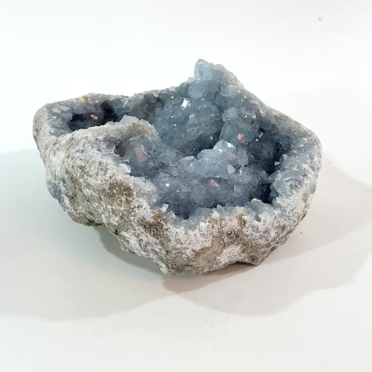 Large celestite crystal cluster 3.71kg | ASH&STONE Crystal Shop Auckland NZ