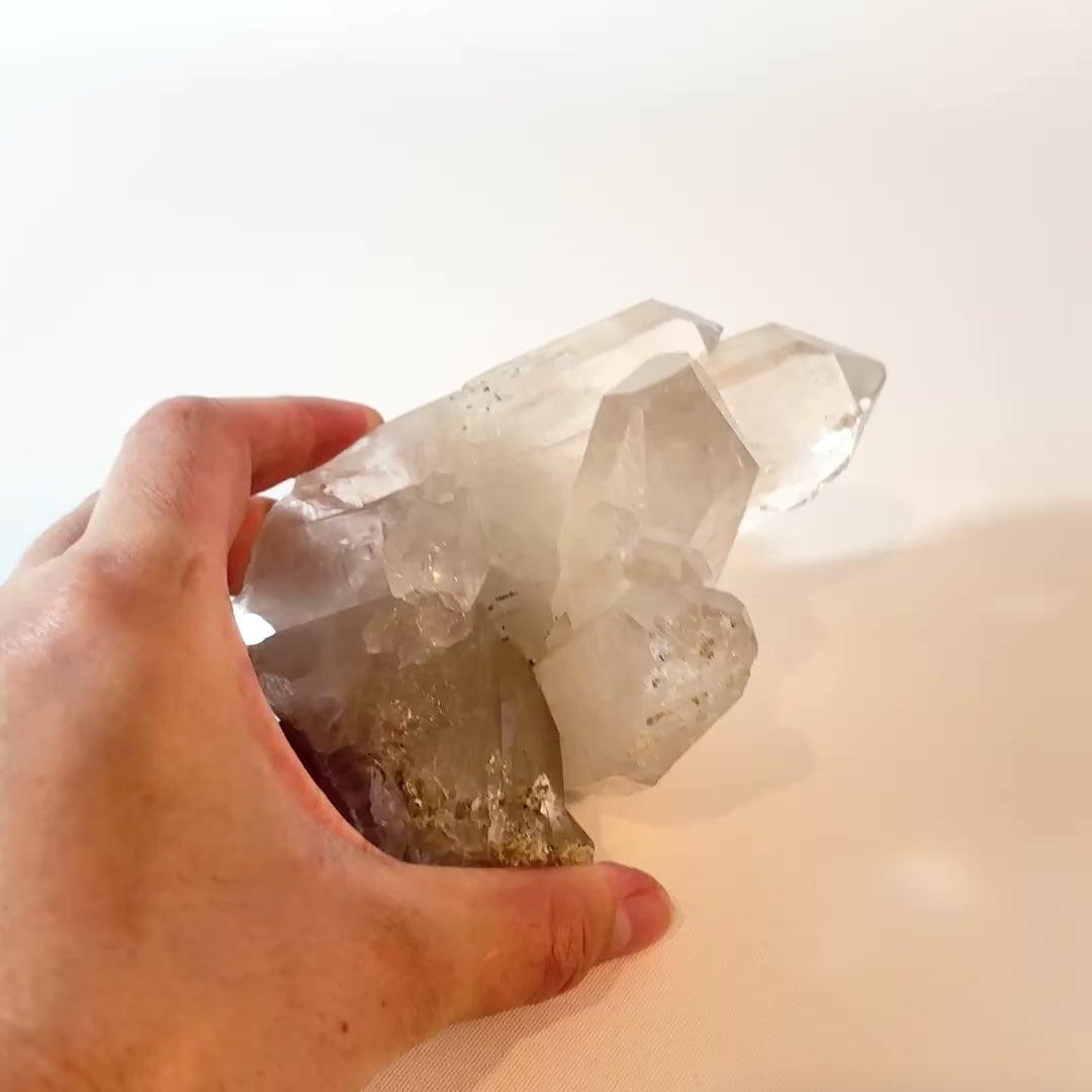 Clear quartz crystal cluster | ASH&STONE Crystal Shop Auckland NZ