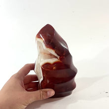 Load and play video in Gallery viewer, Large carnelian polished crystal flame 1.91kg | ASH&amp;STONE Crystal Shop Auckland NZ
