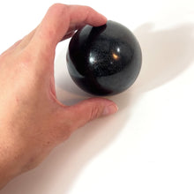Load and play video in Gallery viewer, Black tourmaline polished crystal sphere | ASH&amp;STONE Crystals Shop Auckland NZ
