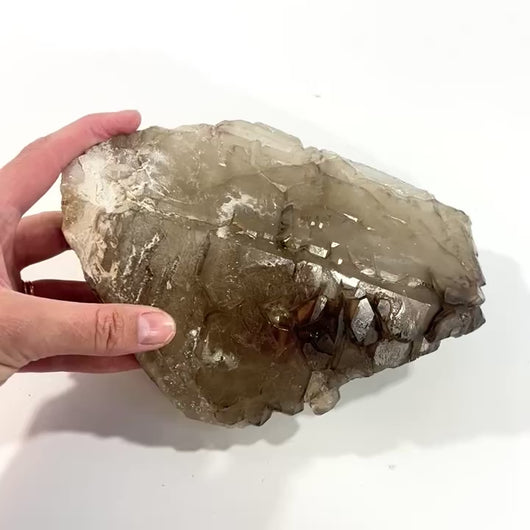 Large smoky citrine elestial crystal 2.87kg | ASH&STONE Crystals Shop Auckland NZ