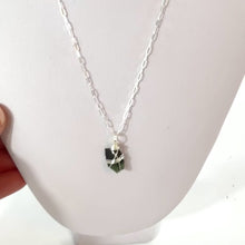 Load and play video in Gallery viewer, Green tourmaline crystal pendant necklace (rare) | ASH&amp;STONE Crystal Jewellery Shop Auckland NZ
