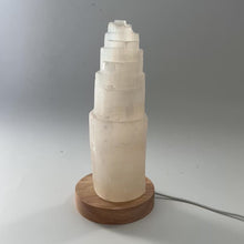 Load and play video in Gallery viewer, Large Selenite crystal tower lamp | | ASH&amp;STONE Crystals Shop Auckland NZ
