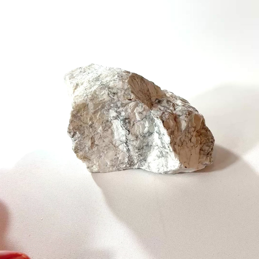 Howlite raw crystal chunk | ASH&STONE Crystal Shop Auckland NZ
