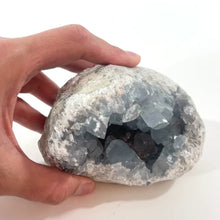 Load and play video in Gallery viewer, Celestite crystal cluster 1.33kg | ASH&amp;STONE Crystal Shop Auckland NZ
