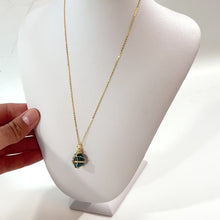 Load and play video in Gallery viewer, Natural neon apatite crystal pendant necklace | ASH&amp;STONE Crystal Jewellery Shop Auckland NZ
