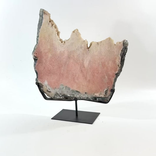 Large pink amethyst crystal slab on stand 5.43kg | ASH&STONE Crystal Shop Auckland NZ