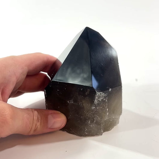 Smoky quartz crystal point | ASH&STONE Crystal Shop Auckland NZ