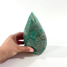 Load and play video in Gallery viewer, Amazonite polished crystal flame 1.84kg | ASH&amp;STONE Crystal Shop Auckland NZ
