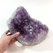 Load and play video in Gallery viewer, Large amethyst crystal cluster 9.53kg | ASH&amp;STONE Crystal Shop Auckland 
