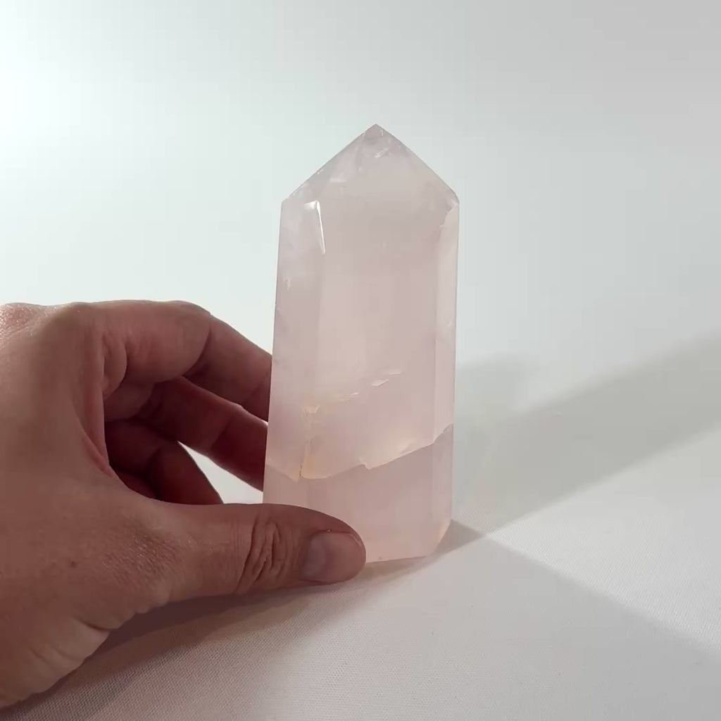 Rose quartz crystal generator | ASH&STONE Crystal Shop Auckland NZ