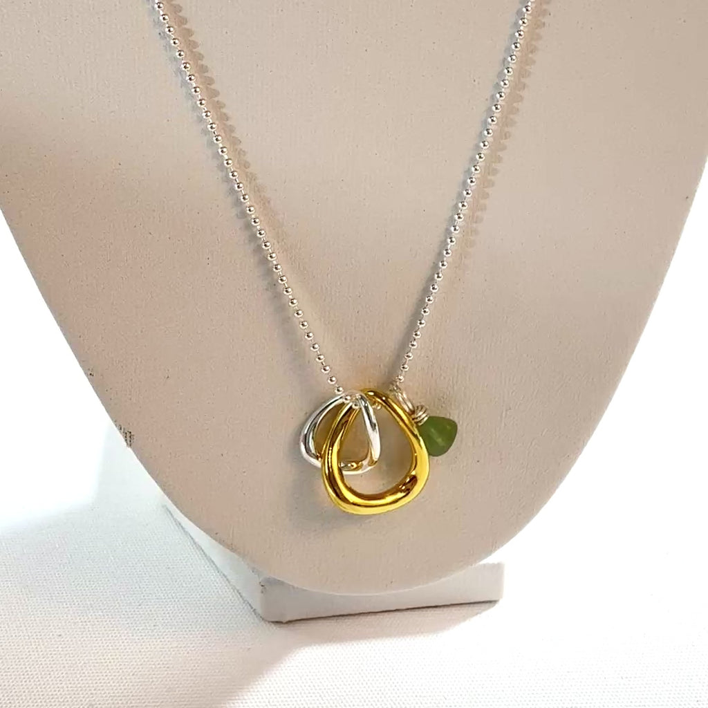 Peridot crystal pendant charm necklace | ASH&STONE Crystal Jewellery Shop Auckland NZ