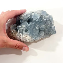 Load and play video in Gallery viewer, Celestite crystal cluster 1.22kg | ASH&amp;STONE Crystal Shop Auckland NZ
