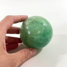 Load and play video in Gallery viewer, Fluorite polished crystal sphere | ASH&amp;STONE Crystal Shop Auckland NZ
