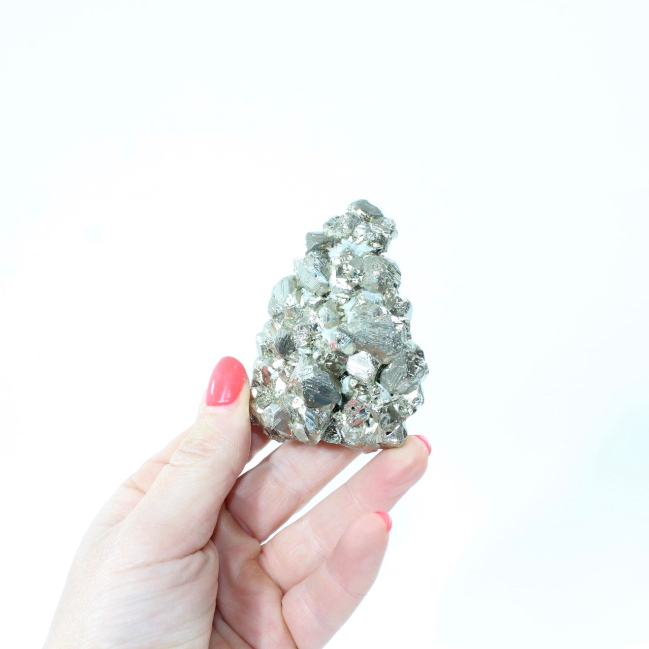 Pyrite Cluster from Peru. Attract success. Free express shipping. Buy Pyrite crystals online from ASH&STONE Auckland crystal shop. AfterPay available.