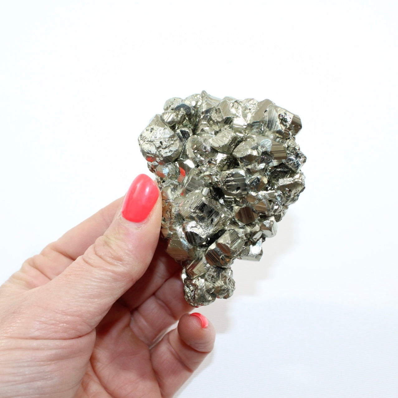 Pyrite Cluster from Peru. Attract success. Free express shipping. Buy Pyrite crystals online from ASH&STONE Auckland crystal shop. AfterPay available.