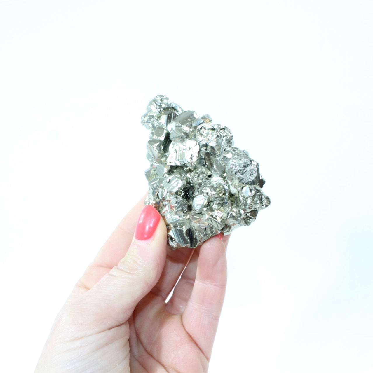 Pyrite Cluster from Peru. Attract success. Free express shipping. Buy Pyrite crystals online from ASH&STONE Auckland crystal shop. AfterPay available.