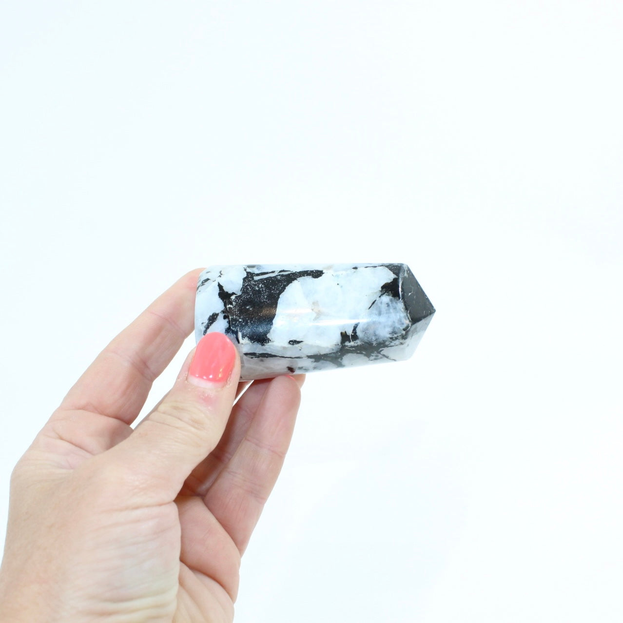 Rainbow Moonstone Crystal Tower | ASH & STONE premium crystals online. Free express shipping. 