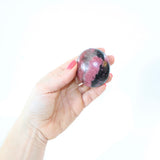 Rhodonite Palm stone | ASH & STONE. Crystals online, free express shipping, NZ.