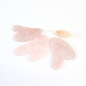 Rose quartz crystal gua sha - add to your skin care regime