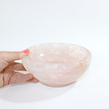Rose quartz polished crystal bowl | ASH & STONE premium crystals online, free express shipping. 