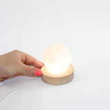 Rose Quartz Sphere Crystal Lamp | ASH & STONE. Premium crystals online. Free express shipping NZ wide 