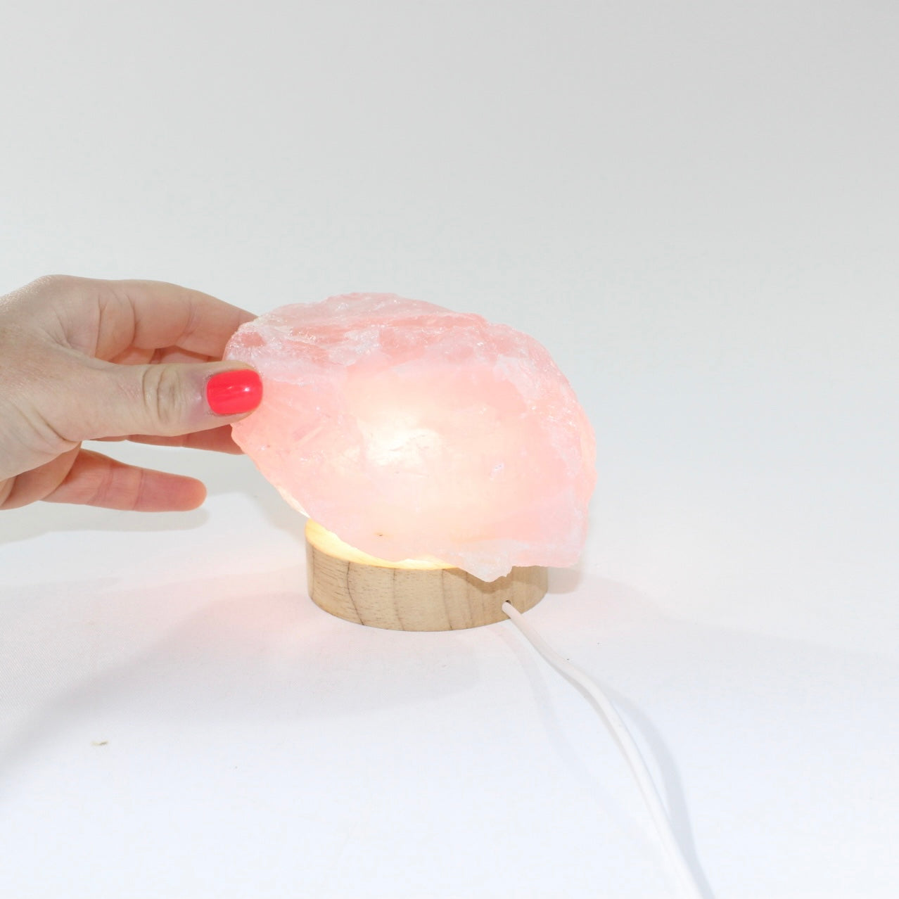 Rose Quartz Crystal Lamp | ASH&STONE Crystal Jewellery Shop Auckland NZ