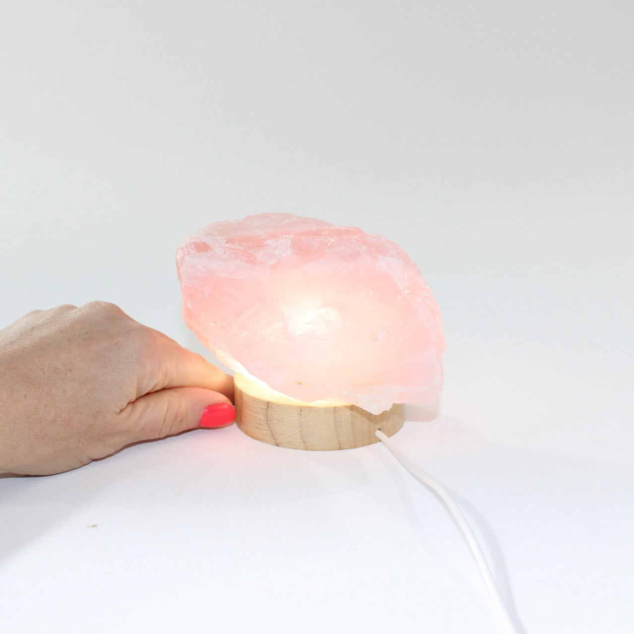 Rose Quartz Crystal Lamp | ASH&STONE Crystal Jewellery Shop Auckland NZ