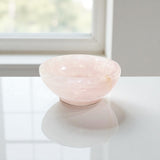 Rose quartz polished crystal bowl | ASH & STONE premium crystals online, free express shipping. 