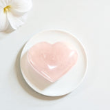 Rose Quartz Heart crystal | ASH & STONE for premium rose quartz crystals online. 