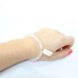 Rose Quartz & Fresh water pearl Crystal Bracelet | ASH & STONE for crystal jewellery, Free express shipping