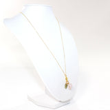 Rose Quartz Heart & Green Peridot Crystal gold Necklace | ASH & STONE Jeweller, Free eXPRESS shipping NZ wide. 