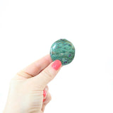 Ruby Fuchsite flatstone crystal