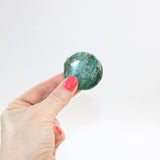 Ruby Fuchsite flatstone crystal