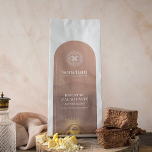 Sanctum Cacao Paste: Aether Blend - Cacao / Extra Cacao Butter 250gm | ASH&STONE Auckland NZ 