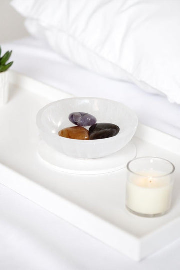 Selenite Crystal Round bowl