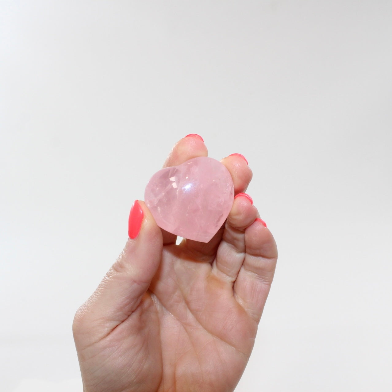  Selenite Crystal Heart Bowl matched with a Rose Quartz crystal heart mini.  Free express shipping. Shop online from ASH&STONE crystal shop Auckland NZ. AfterPay available.