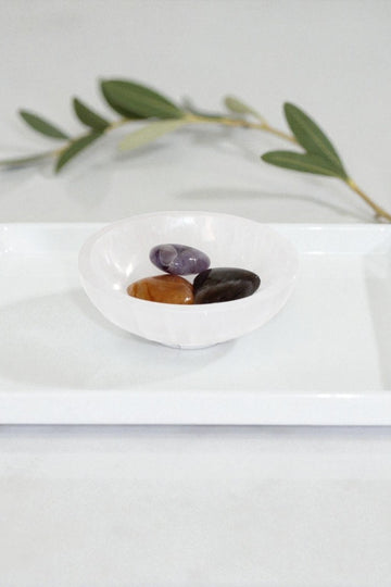 Selenite Bowl |ASH & STONE. Somewhere to keep your crystals. Free express shipping NZ 