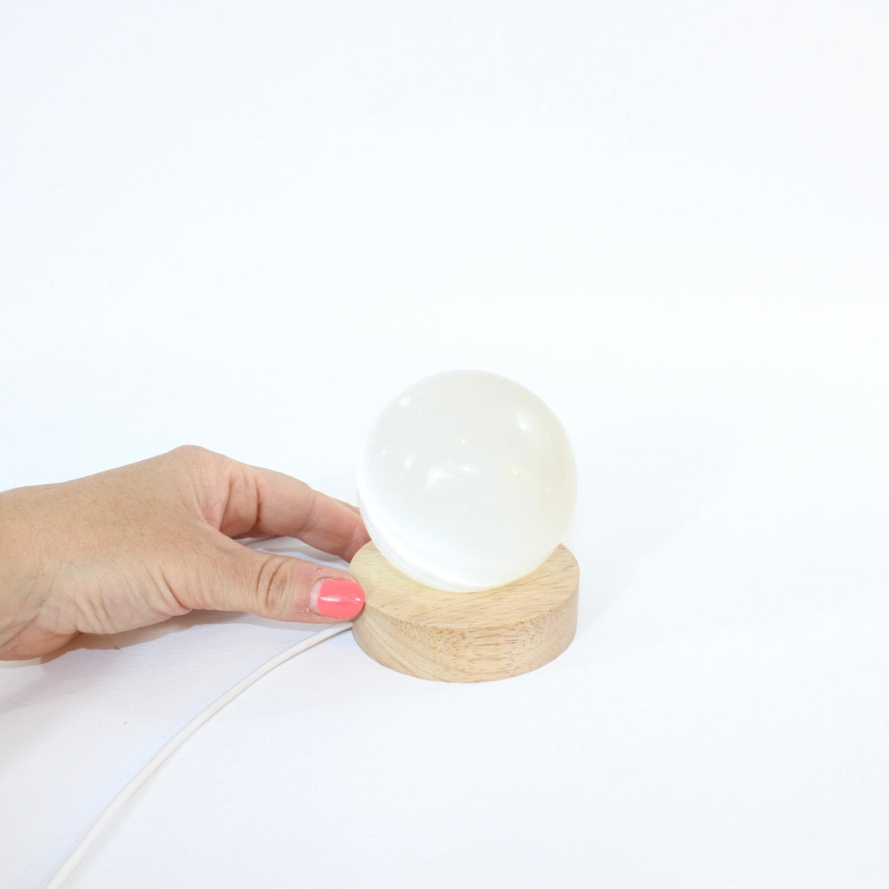 Selenite Crystal Sphere Lamp. Free express shipping. Shop online from ASH&STONE crystal shop Auckland NZ. AfterPay available.