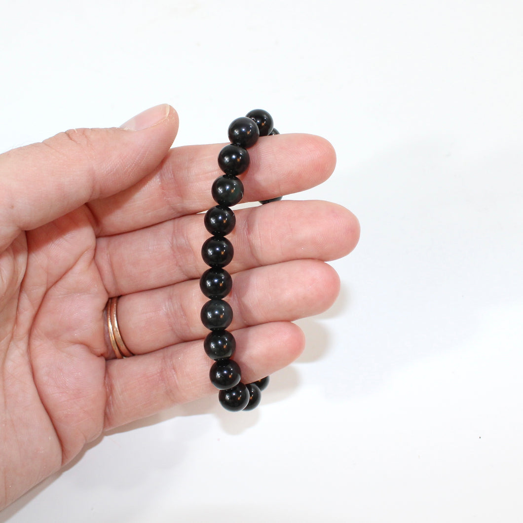 Sheen obsidian bracelet | ASH&STONE Crystal Jewellery Shop Auckland NZ