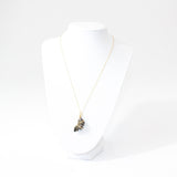 Bespoke NZ made Shungite Gold plated necklace from ASH & STONE, AUCKLAND, NZ